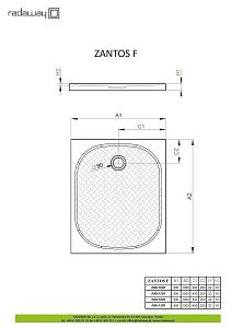 Душевой поддон Radaway Zantos F 80x120 купить в интернет-магазине Sanbest