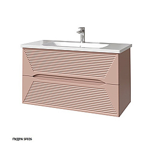 Тумба с раковиной Caprigo Modo-Terza 100 с интегрированной ручкой, цвет на выбор для ванной в интернет-магазине Sanbest