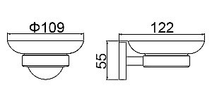 Мыльница настенная Timo SAONA 13021/17 золото матовое купить в интернет-магазине сантехники Sanbest