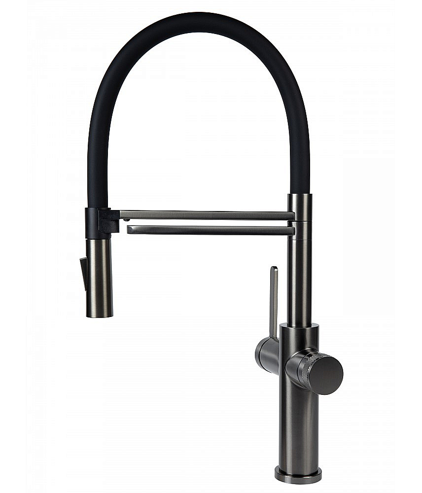 Смеситель для кухни Agger Elegant A3252555 оружейная сталь матовая купить в интернет-магазине сантехники Sanbest