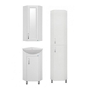 Тумба с раковиной Style Line Эко Стандарт Веер угловая для ванной в интернет-магазине Sanbest