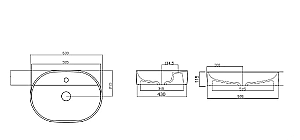 Раковина Gural Vit Nova 60х43 NO19MUL01 белая купить в интернет-магазине Sanbest