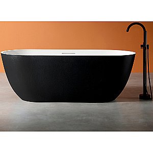 Ванна Abber Frankfurt 170x75 AM9941BW черно-белая матовая купить в интернет-магазине Sanbest