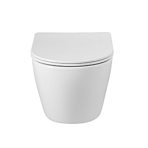 Унитаз подвесной BelBagno Sfera-R BB046CHR/SC белый, безободковый, с крышкой микролифт купить в интернет-магазине Sanbest