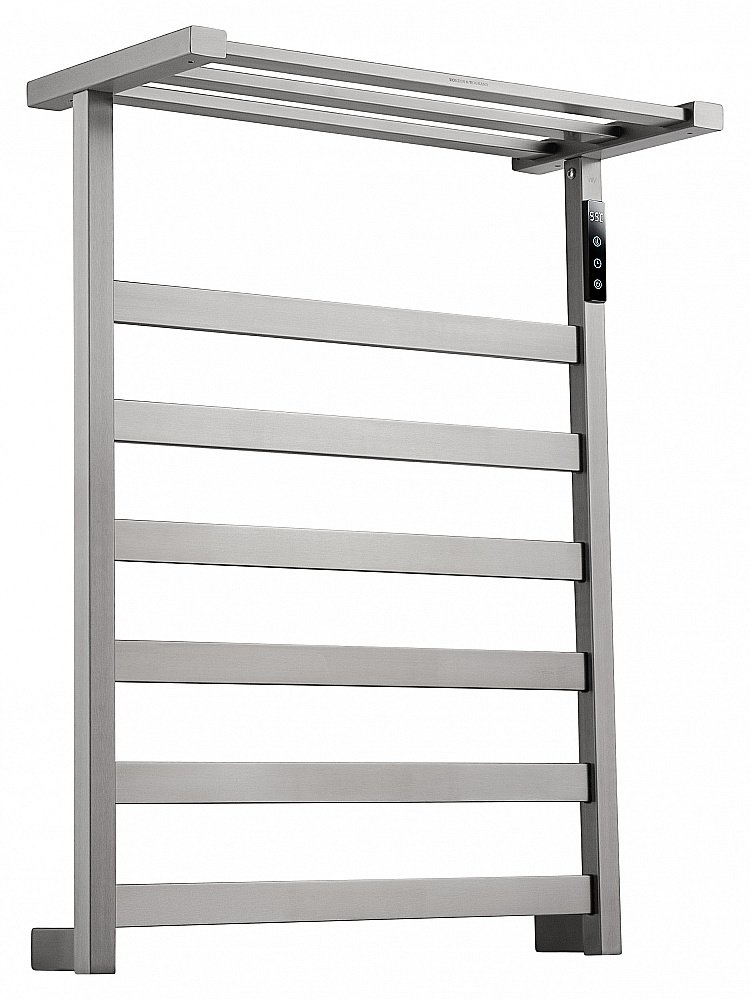 Полотенцесушитель электрический WONZON & WOGHAND FRANKFURT, Брашированный никель (WW-A1026-BR) купить в интернет-магазине сантехники Sanbest