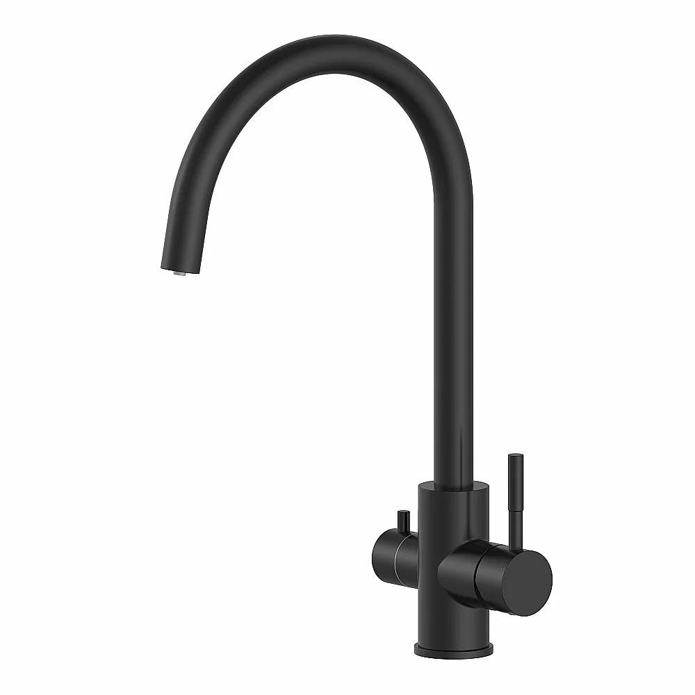 Смеситель для кухни Oliveeka KS OL-458022-MB черный матовый купить в интернет-магазине сантехники Sanbest