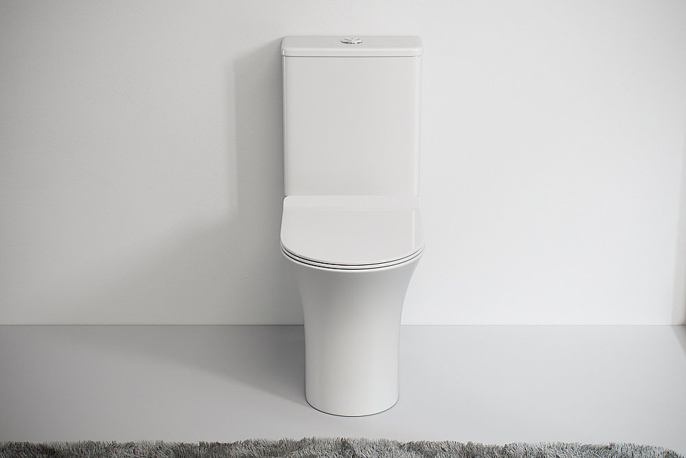 Унитаз напольный Laguraty 1217A безободковый, с крышкой микролифт, с бачком купить в интернет-магазине Sanbest