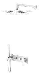 Душевая система Boheme Qubic 474-MW белая матовая купить в интернет-магазине сантехники Sanbest