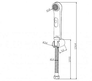 Гигиенический душ Bravat D9122CP-RUS купить в интернет-магазине сантехники Sanbest