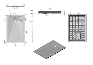 Душевой поддон Vincea VST-4SR 140х90 купить в интернет-магазине Sanbest