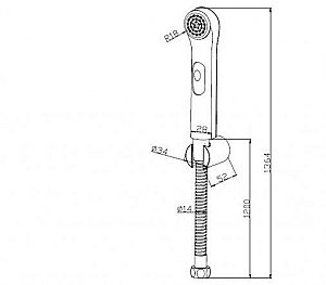 Гигиенический душ Bravat D9122CP-RUS купить в интернет-магазине сантехники Sanbest