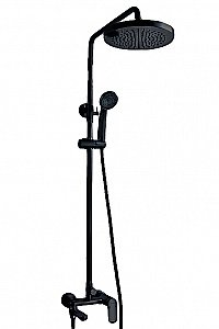 Душевая система Bravat OPAL F6125183BM-A2-RUS черная купить в интернет-магазине сантехники Sanbest