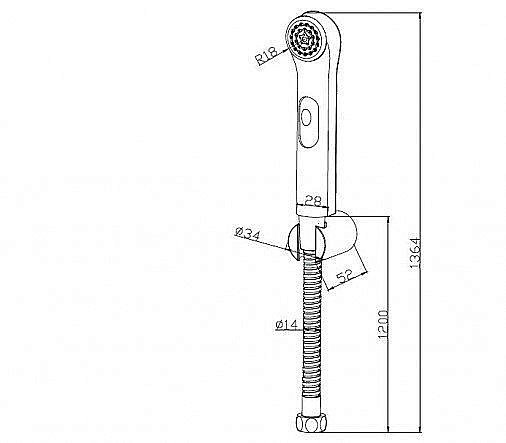 Гигиенический душ Bravat D9122CP-RUS купить в интернет-магазине сантехники Sanbest