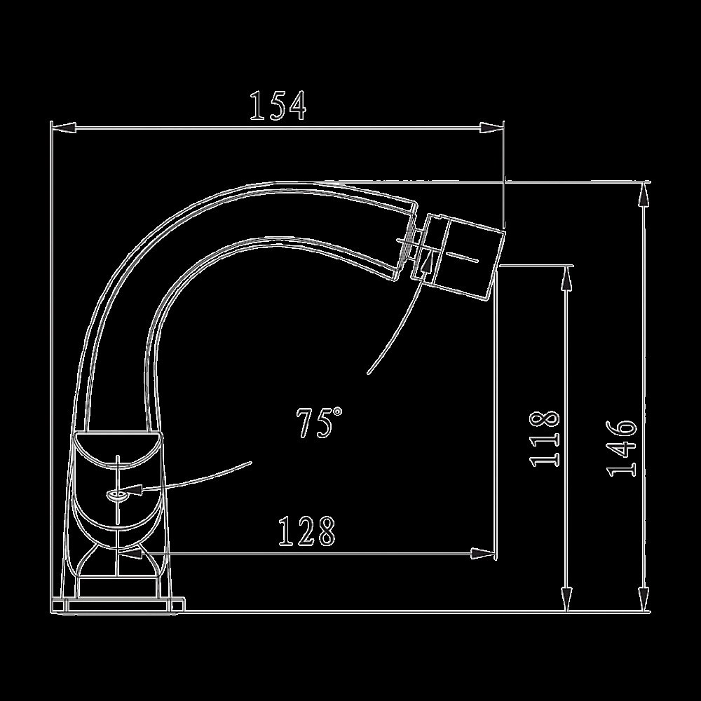 Смеситель для биде Elghansa New wave sigma 4907596 хром купить в интернет-магазине сантехники Sanbest