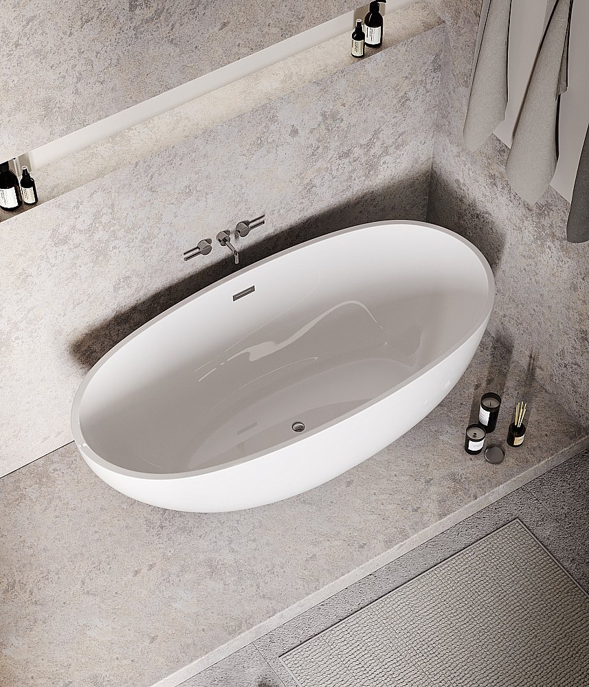 Ванна акриловая Grossman Fly GR-1104 170x75 белая купить в интернет-магазине Sanbest