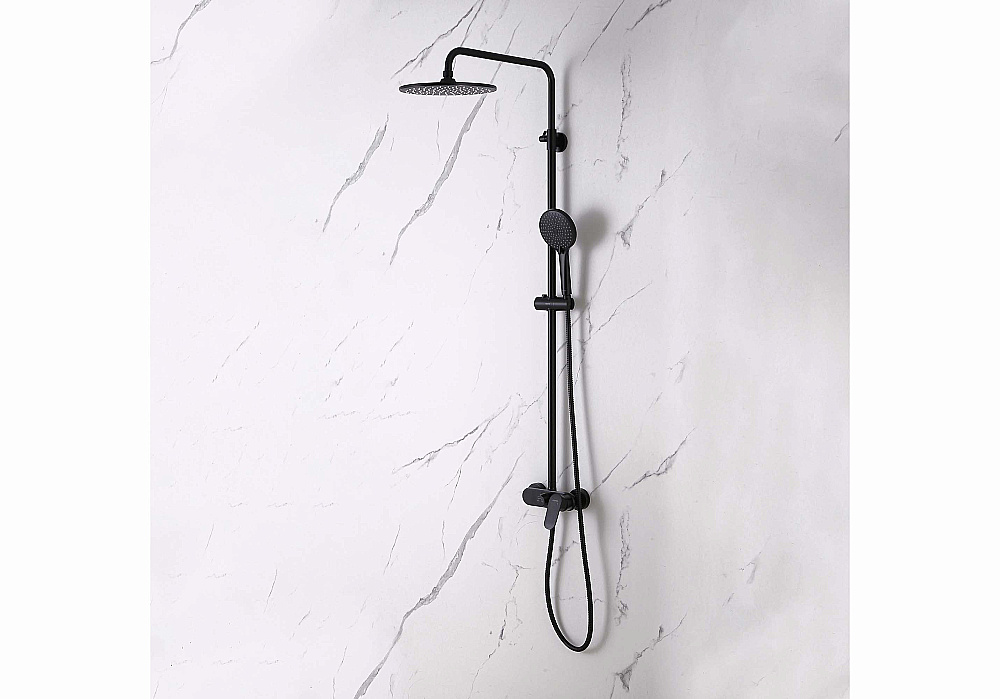 Душевая система Aquatek Ника AQ2860MB черная матовая купить в интернет-магазине сантехники Sanbest