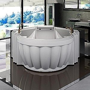 Ванна акриловая FRA GRANDE Монте-Карло 4-01-2-0-0-402П 149х149 белая перламутровая с гидромассажем купить в интернет-магазине Sanbest