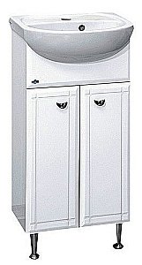 Тумба с раковиной напольная Misty Соло 40 белая для ванной в интернет-магазине Sanbest