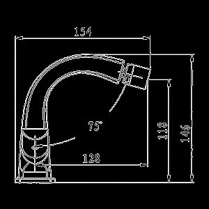 Смеситель для биде Elghansa New wave sigma 4907596 хром купить в интернет-магазине сантехники Sanbest