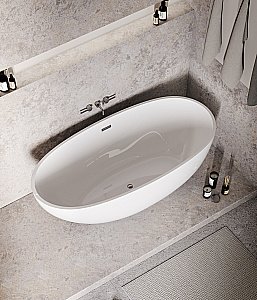 Ванна акриловая Grossman Fly GR-1104 170x75 белая купить в интернет-магазине Sanbest