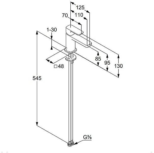 Смеситель для раковины Kludi Renon 422905375 белый матовый купить в интернет-магазине сантехники Sanbest