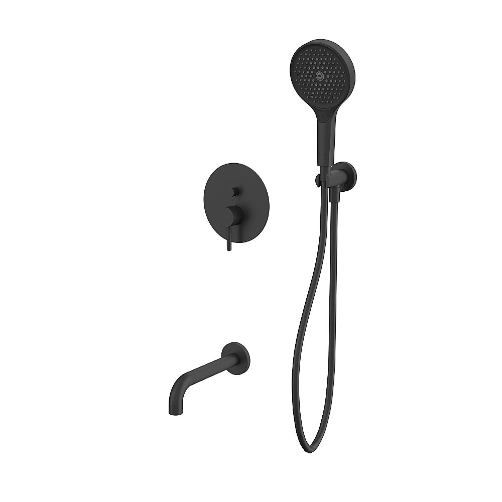 Смеситель для ванны WhiteCross Y YSET06TOPBL черный матовый купить в интернет-магазине сантехники Sanbest