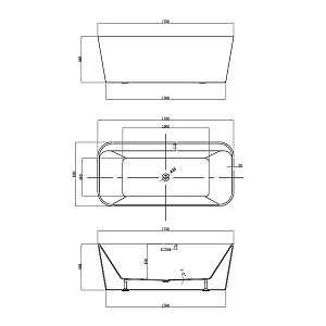 Ванна акриловая Vincea VBT-401-1700MW 170x80 купить в интернет-магазине Sanbest