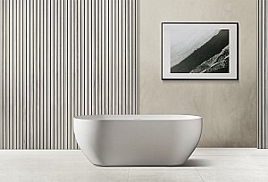 Ванна из искусственного камня ABBER Stein AS9613-1.7 170х75 белая матовая купить в интернет-магазине Sanbest