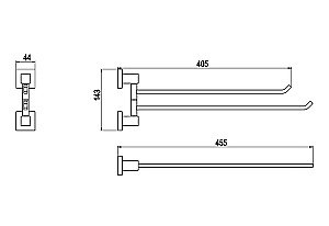 Полотенцедержатель Timo Selene 10059/00 купить в интернет-магазине сантехники Sanbest