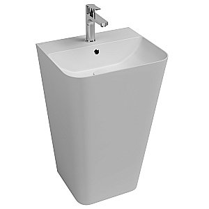 Раковина ISVEA Sott'Aqua 50 10SQ37001SV-2L белая матовая купить в интернет-магазине Sanbest