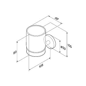 Стакан AM.PM X-Joy A85A34300 хром купить в интернет-магазине сантехники Sanbest