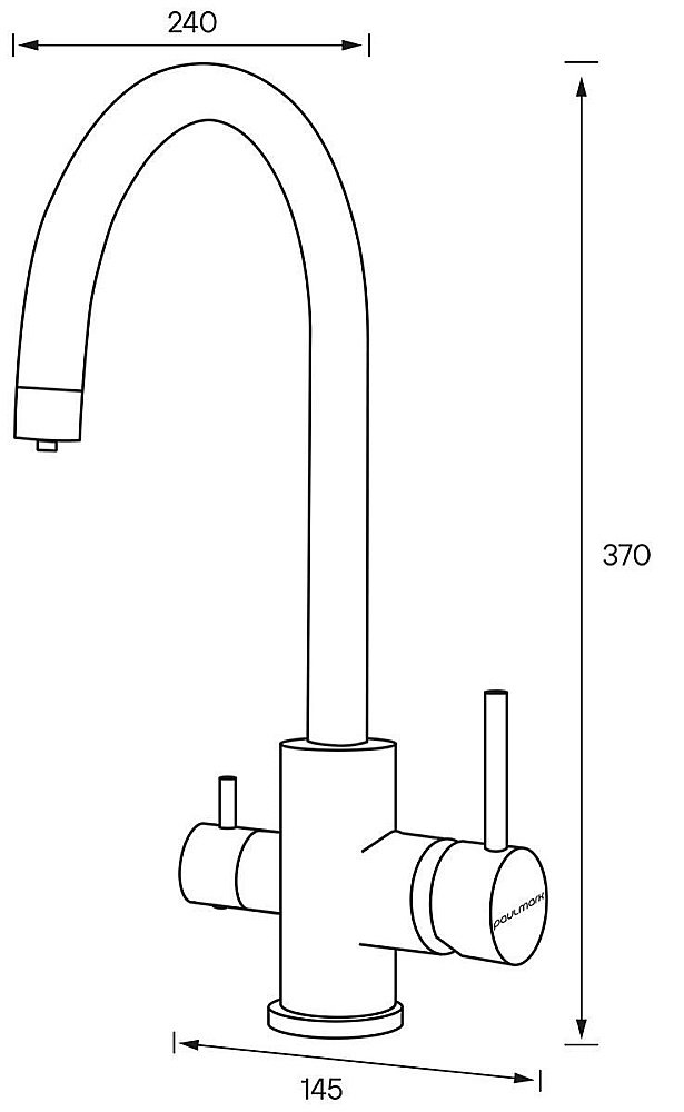 Смеситель для кухни Paulmark Essen Es213211-BR Бронза купить в интернет-магазине сантехники Sanbest