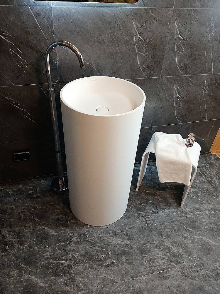 Раковина напольная Montebianco Pisa Tre 31082 белая матовая купить в интернет-магазине Sanbest