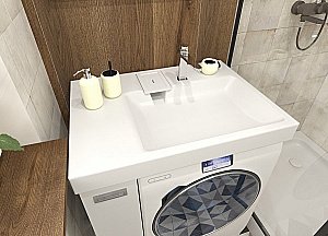 Тумба с раковиной Эстет Riga Luxe 80 с дверкой для ванной в интернет-магазине Sanbest