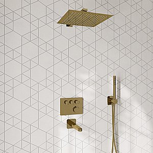 Душевая система WasserKraft Sauer A7158.183.261.280.197.281.187 Thermo глянцевое золото купить в интернет-магазине сантехники Sanbest