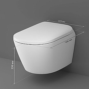 Унитаз подвесной AM.PM Sensation CCC301700SC белый, безободковый, функция биде купить в интернет-магазине Sanbest