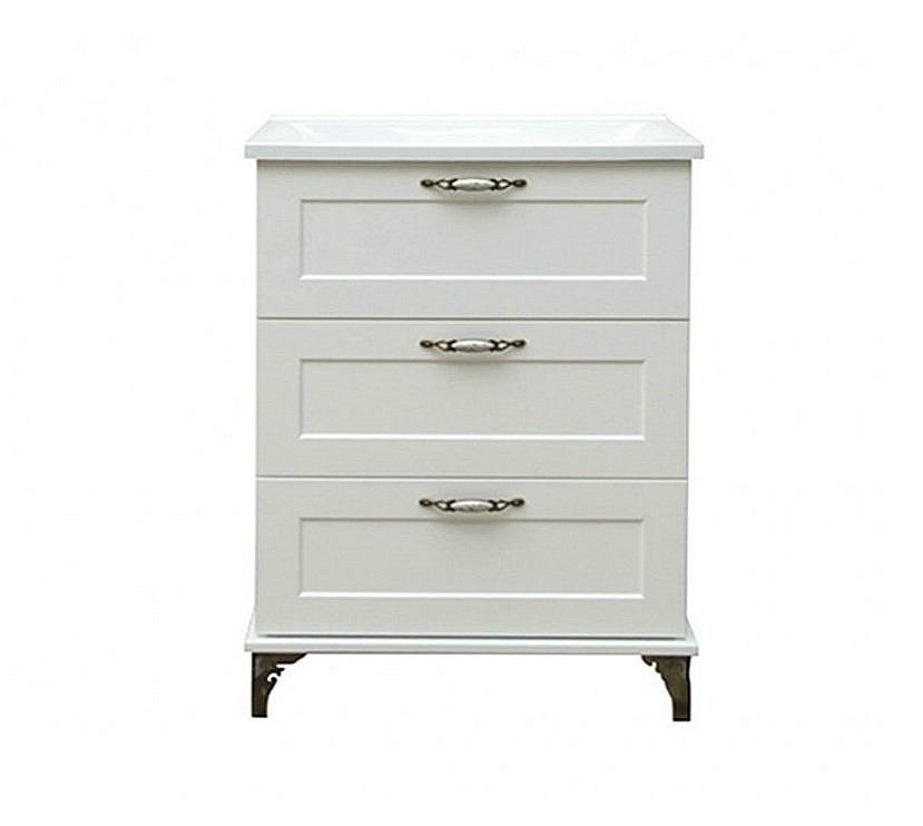 Тумба с раковиной Эстет Bali Classic 80 белая для ванной в интернет-магазине Sanbest