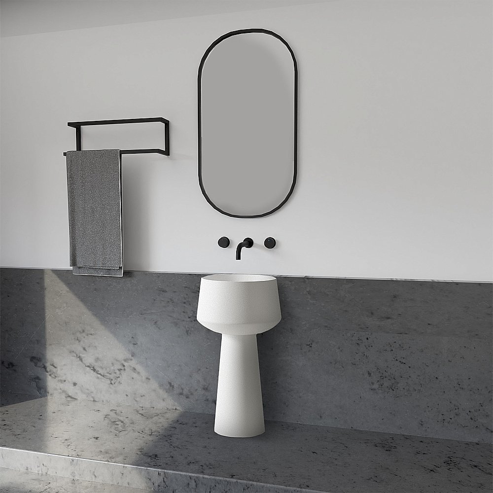 Раковина отдельностоящая ABBER Stein AS2508-H белая матовая купить в интернет-магазине Sanbest