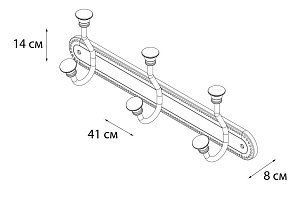 Крючок FIXSEN ADELE FX-55005-3 купить в интернет-магазине сантехники Sanbest