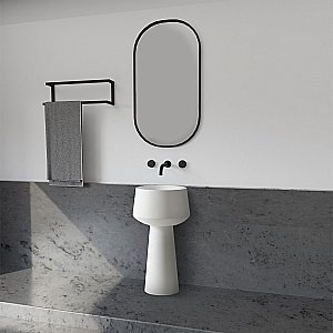 Раковина отдельностоящая ABBER Stein AS2508-H белая матовая купить в интернет-магазине Sanbest