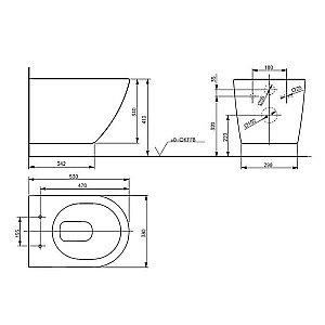 Унитаз подвесной TOTO NC TOILET CW762Y безободковый, слив торнадо купить в интернет-магазине Sanbest