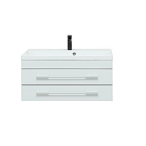 Тумба с раковиной Aquanet Верона New 90 281098 белая матовая для ванной в интернет-магазине Sanbest