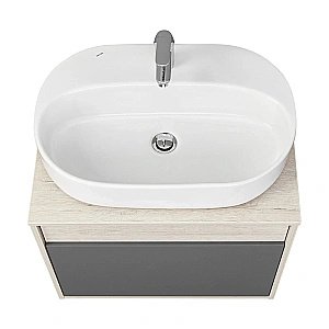 Тумба с раковиной Акватон Лофт Урбан 65 графит\орегон для ванной в интернет-магазине Sanbest