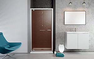 Душевая дверь Radaway Twist DWJ 100 стекло тонированное купить в интернет-магазине Sanbest