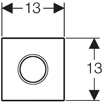 Привод бесконтактного смыва Geberit Sigma 01 хром купить в интернет-магазине сантехники Sanbest
