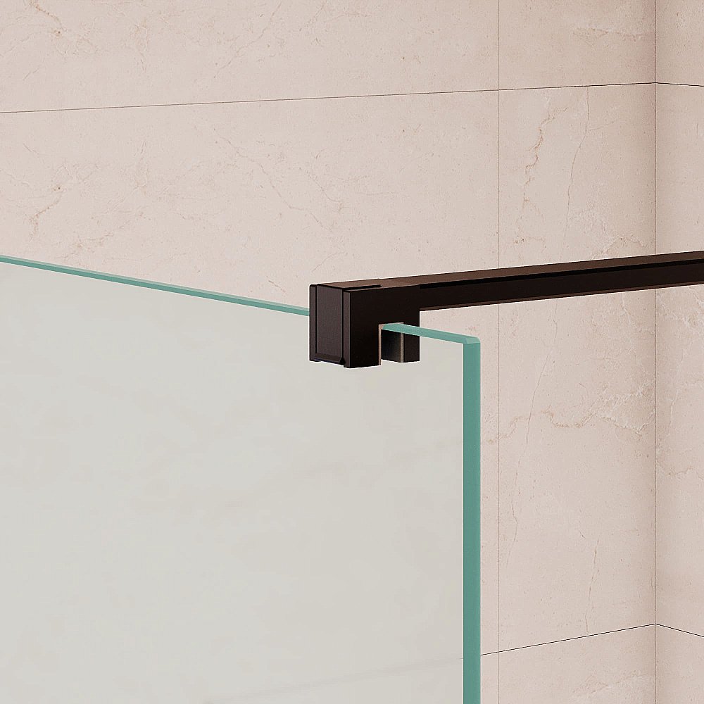 Душевая перегородка RGW Walk In WA-210B 90 351021009-24 стекло матовое/профиль черный купить в интернет-магазине Sanbest