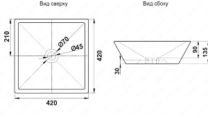 Раковина Melana A562 A562-805 белая купить в интернет-магазине Sanbest