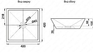 Раковина Melana A562 A562-805 белая купить в интернет-магазине Sanbest