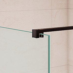 Душевая перегородка RGW Walk In WA-210B 90 351021009-24 стекло матовое/профиль черный купить в интернет-магазине Sanbest