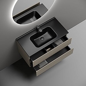 Тумба с раковиной Sancos Snob R SNR90CE/CN7002MB Beige Soft для ванной в интернет-магазине Sanbest